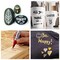 Permanent Paint Pens White Markers - 2 Pack Single color Oil Based, Medium Tip, Quick Drying and Waterproof Marker Pen for Metal, Rock Painting, Wood, Fabric, Plastic, Canvas, Mugs